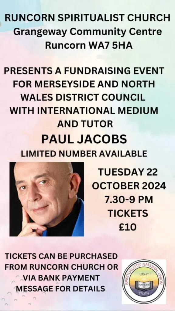 Paul Jacobs fundraising Event Tuesday 22nd October