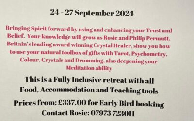24th -27th September Eastbourne Embracing Spirit and Crystal