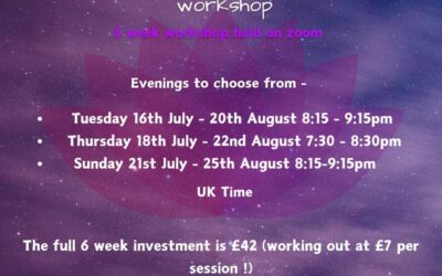Beginners Mediumship Development Workshops July to August