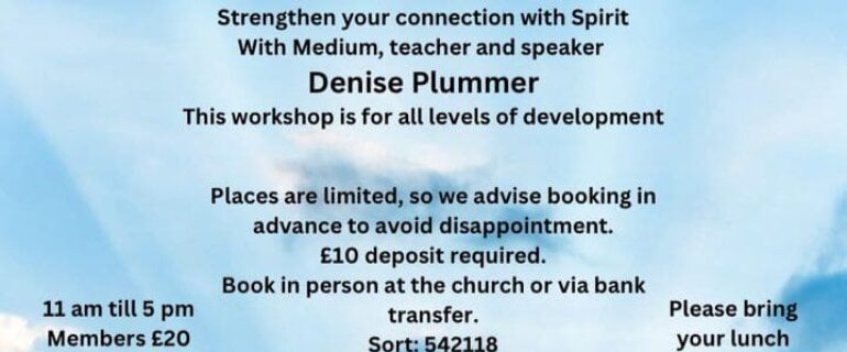 Mediumship Development Workshop 19th October