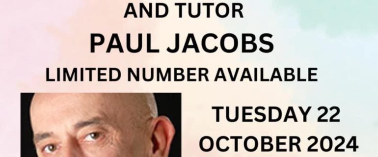 Paul Jacobs fundraising Event Tuesday 22nd October